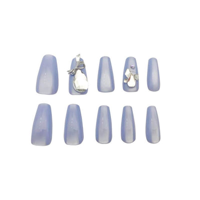 Blue With Large Diamond Nails - Mrgoluckynow Blue With Large Diamond Nails0Mrgoluckynow CJZJ222151501AZ