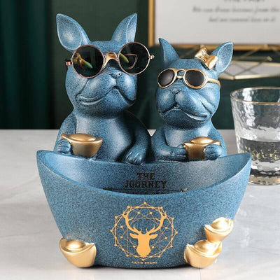 French fighting dog storage box - Mrgoluckynow French fighting dog storage box0Mrgoluckynow CJJJJTJT23881 - BlueA