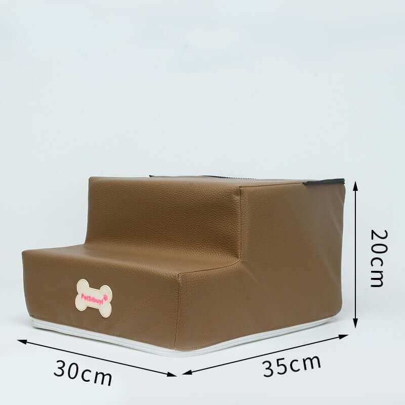 Dog Stairs Pet Ladder Sponge Steps - Mrgoluckynow Dog Stairs Pet Ladder Sponge Steps0Mrgoluckynow CJJJJTJT39810 - Brown - 2 layers