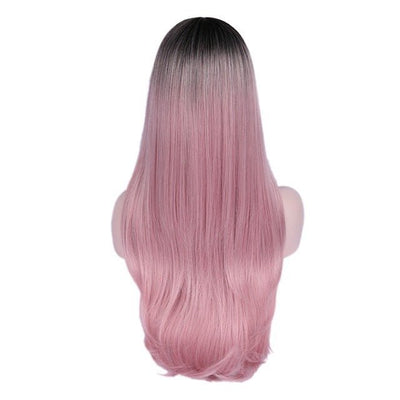 Synthetic Fiber Straight Long Pink Wigs For Women Good Wig - Mrgoluckynow Synthetic Fiber Straight Long Pink Wigs For Women Good Wig0Mrgoluckynow CJHC108567204DW