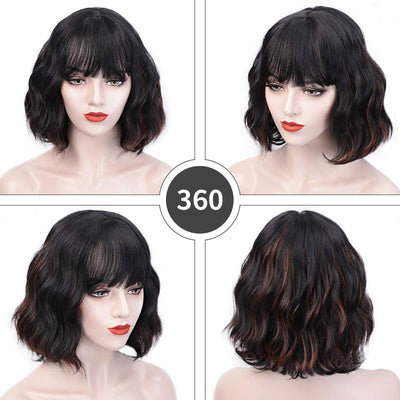 European And American Wigs Black Ladies Short Curly Hair Wig Set - Mrgoluckynow European And American Wigs Black Ladies Short Curly Hair Wig Set0Mrgoluckynow CJHC102987301AZ