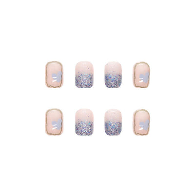 Nude Short Square Wear Fake Nails - Mrgoluckynow Nude Short Square Wear Fake Nails0Mrgoluckynow CJYD176604901AZ