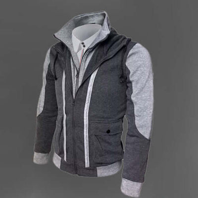 Casual Men Jackets Coats - Mrgoluckynow Casual Men Jackets Coats0Mrgoluckynow CJNSWTXZ02495 - Black - 3XL