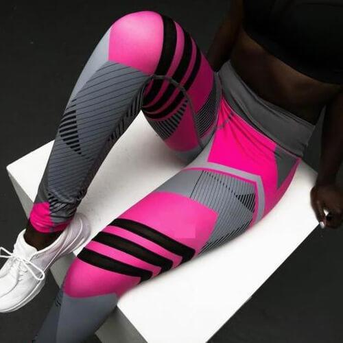 Reflective Sport Yoga Pants - Mrgoluckynow Reflective Sport Yoga Pants0Mrgoluckynow CJNSXZDD00011 - Pink - L