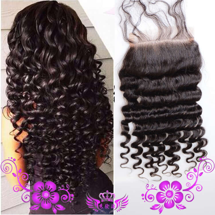 Live - action Wigs Hand - woven Human Hair Block Deep Wave Closure Full Lace Wig - Mrgoluckynow Live - action Wigs Hand - woven Human Hair Block Deep Wave Closure Full Lace Wig0Mrgoluckynow CJBJFSRT00027 - 10inch