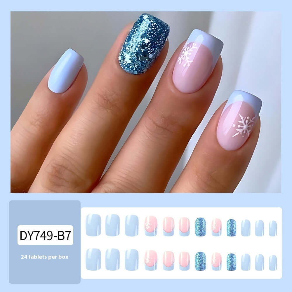 Christmas Wear Fake Nails Nail Sticker - Mrgoluckynow Christmas Wear Fake Nails Nail Sticker0Mrgoluckynow CJYD224698703CX