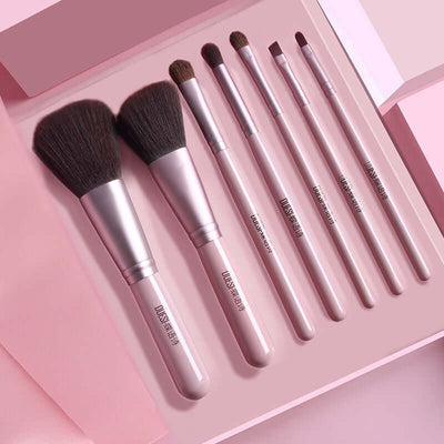 Makeup Brush Set - Mrgoluckynow Makeup Brush Set0Mrgoluckynow CJBJHZHZ00425 - Pink brown