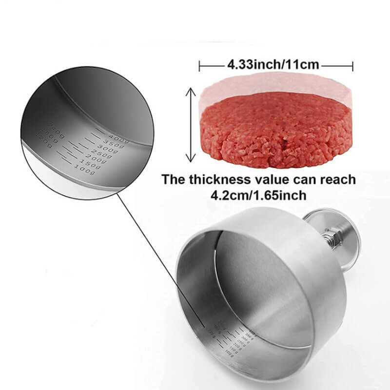 Stainless Steel Patties Mould Burger Meat Press Kitchen Gadgets - Mrgoluckynow Stainless Steel Patties Mould Burger Meat Press Kitchen Gadgets0Mrgoluckynow CJCF134120001AZ