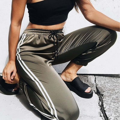 Running Gym Sport High Waist Jogging Pants - Mrgoluckynow Running Gym Sport High Waist Jogging Pants0Mrgoluckynow CJNSXZDD00661 - Army Green - L