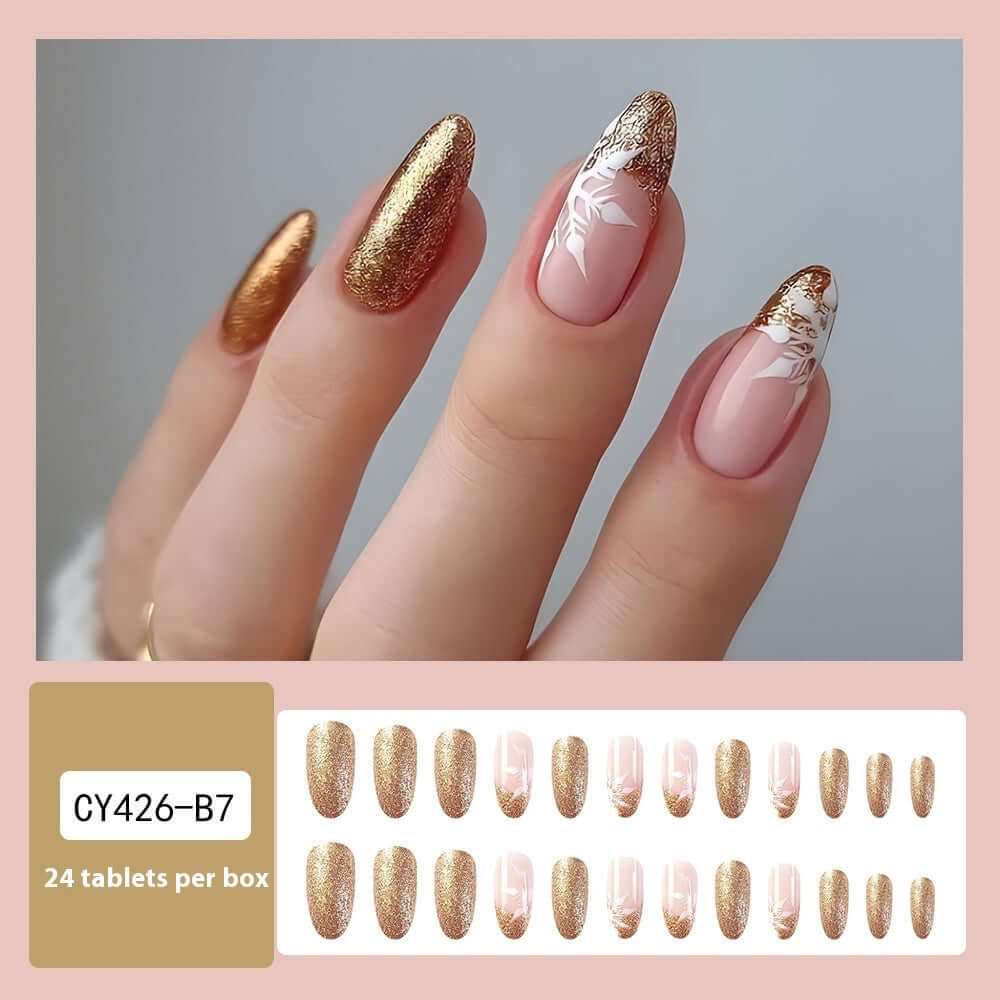 Christmas Wear Fake Nails Nail Sticker - Mrgoluckynow Christmas Wear Fake Nails Nail Sticker0Mrgoluckynow CJYD224698719SH