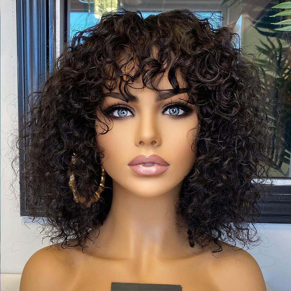 Deep Curly Fringe Human Hair Wigs With Bangs - Mrgoluckynow Deep Curly Fringe Human Hair Wigs With Bangs0Mrgoluckynow CJCO174308501AZ