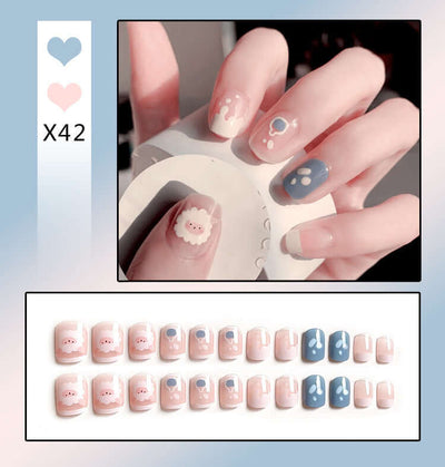 French Worn Removable Nails And Diamonds - Mrgoluckynow French Worn Removable Nails And Diamonds0Mrgoluckynow CJYD184291201AZ