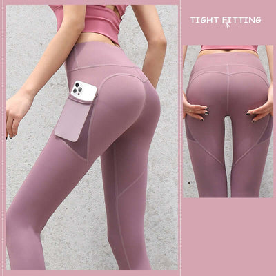 Gym Sport Seamless Leggings With Pockets Push Up High Waist Pants Women Fitness Running Yoga Pants Gym Sport Seamless Leggings - Mrgoluckynow Gym Sport Seamless Leggings With Pockets Push Up High Waist Pants Women Fitness Running Yoga Pants Gym Sport Seamless Leggings0Mrgoluckynow CJDD1672480 - Berry Purple - L