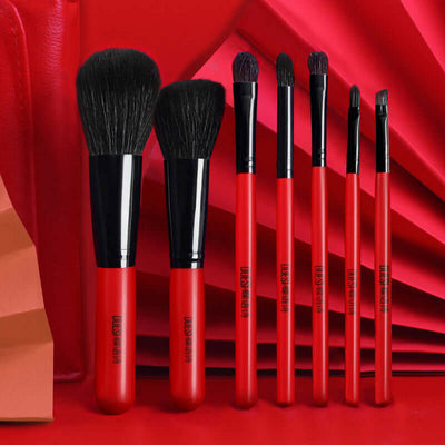 Makeup Brush Set - Mrgoluckynow Makeup Brush Set0Mrgoluckynow CJBJHZHZ00425 - Red