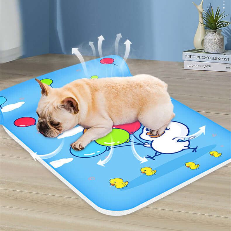 Summer Cooling Dog Mat With Pillow For Dog Cat Breathable Ice Pad Washable Sofa Breathable Print Cooling Pet Dog Bed For Dogs - Mrgoluckynow Summer Cooling Dog Mat With Pillow For Dog Cat Breathable Ice Pad Washable Sofa Breathable Print Cooling Pet Dog Bed For Dogs0Mrgoluckynow CJJT148913203CX