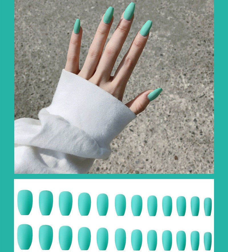 Frosted ballet fake nails - Mrgoluckynow Frosted ballet fake nails0Mrgoluckynow CJBJZJMJ00309 - Mint Green