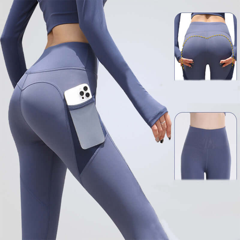 Gym Sport Seamless Leggings With Pockets Push Up High Waist Pants Women Fitness Running Yoga Pants Gym Sport Seamless Leggings - Mrgoluckynow Gym Sport Seamless Leggings With Pockets Push Up High Waist Pants Women Fitness Running Yoga Pants Gym Sport Seamless Leggings0Mrgoluckynow CJDD1672480 - Bean Paste Powder - L