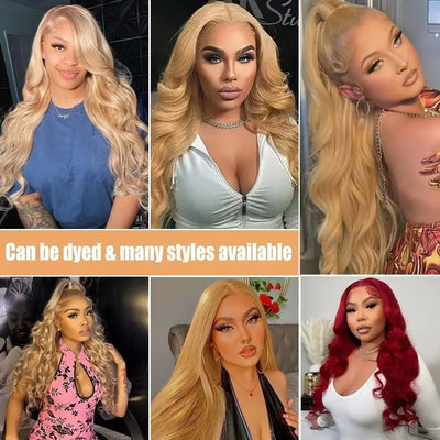 #27 Honey Blonde Human Hair Wigs 13X4 Transparent Lace Pre Plucked Body Wave Human Hair Lace Frontal Wig 200 Density 20 - 32 inch - Mrgoluckynow #27 Honey Blonde Human Hair Wigs 13X4 Transparent Lace Pre Plucked Body Wave Human Hair Lace Frontal Wig 200 Density 20 - 32 inchMrgoluckynow 146:20298875;200000703:200003637