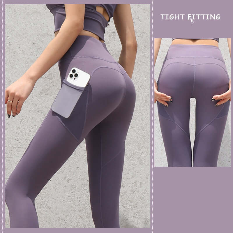 Gym Sport Seamless Leggings With Pockets Push Up High Waist Pants Women Fitness Running Yoga Pants Gym Sport Seamless Leggings - Mrgoluckynow Gym Sport Seamless Leggings With Pockets Push Up High Waist Pants Women Fitness Running Yoga Pants Gym Sport Seamless Leggings0Mrgoluckynow CJDD1672480 - Tomato Purple - L