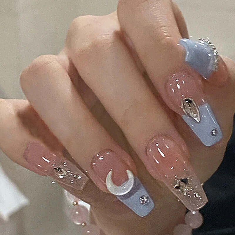 Fake Nails Stars And Moon - Mrgoluckynow Fake Nails Stars And Moon0Mrgoluckynow CJYD207145702BY