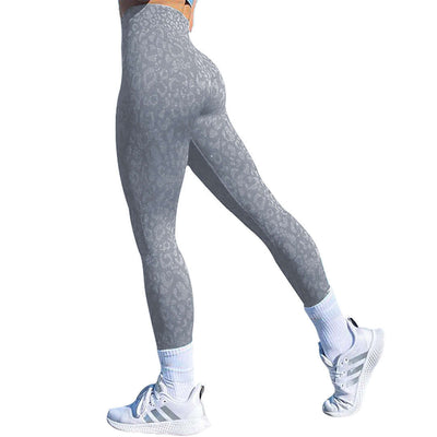 Butt Leggings For Women Push Up Booty Legging Workout Gym Tights Fitness Yoga Pants - Mrgoluckynow Butt Leggings For Women Push Up Booty Legging Workout Gym Tights Fitness Yoga Pants0Mrgoluckynow CJDD1672430 - Gray leopard print - L