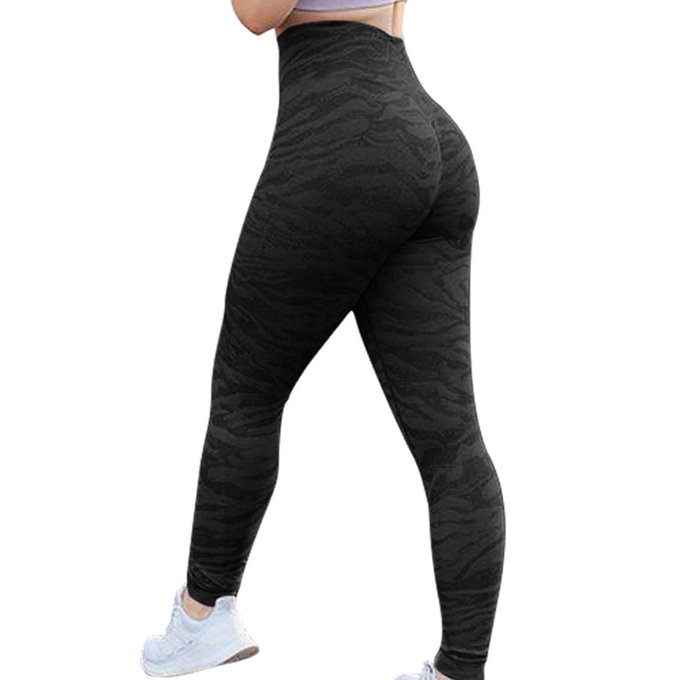 Butt Leggings For Women Push Up Booty Legging Workout Gym Tights Fitness Yoga Pants - Mrgoluckynow Butt Leggings For Women Push Up Booty Legging Workout Gym Tights Fitness Yoga Pants0Mrgoluckynow CJDD1672430 - Black and gray Horse - L