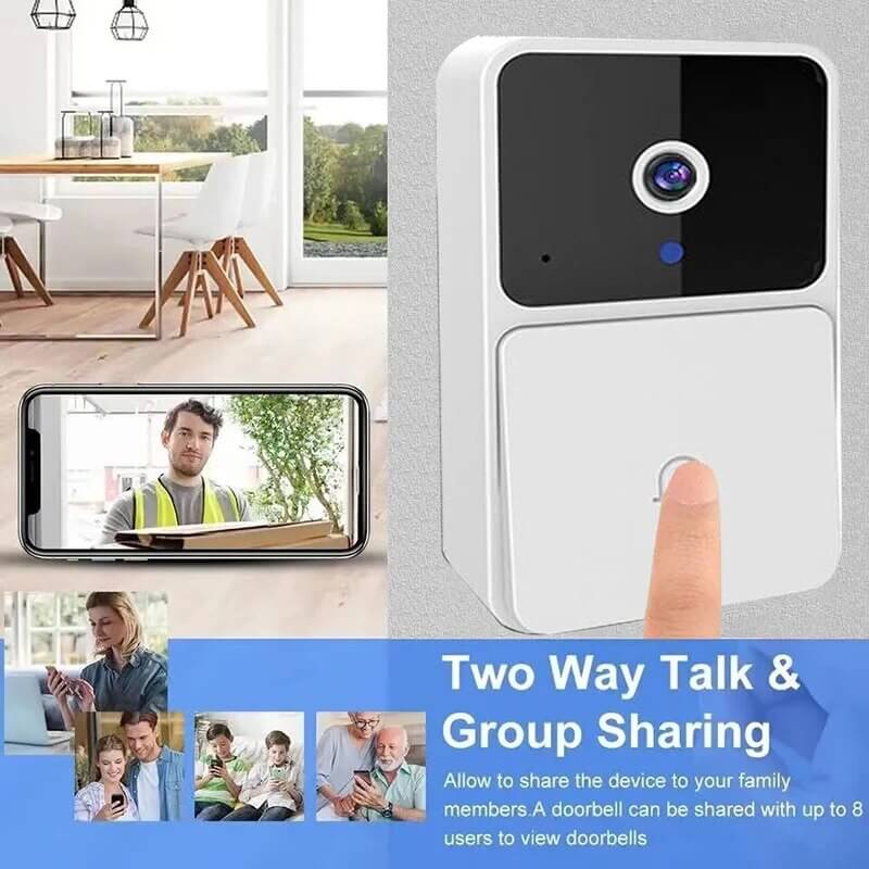 WIFI Video Doorbell Camera Wireless Night Vision Smart Home Security HD Door Bell Two Way Intercom Voice Change For Home - Mrgoluckynow WIFI Video Doorbell Camera Wireless Night Vision Smart Home Security HD Door Bell Two Way Intercom Voice Change For Home4Mrgoluckynow CJMD217501901AZ