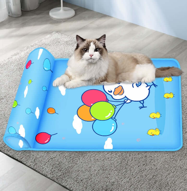 Summer Cooling Dog Mat With Pillow For Dog Cat Breathable Ice Pad Washable Sofa Breathable Print Cooling Pet Dog Bed For Dogs - Mrgoluckynow Summer Cooling Dog Mat With Pillow For Dog Cat Breathable Ice Pad Washable Sofa Breathable Print Cooling Pet Dog Bed For Dogs0Mrgoluckynow CJJT148913203CX