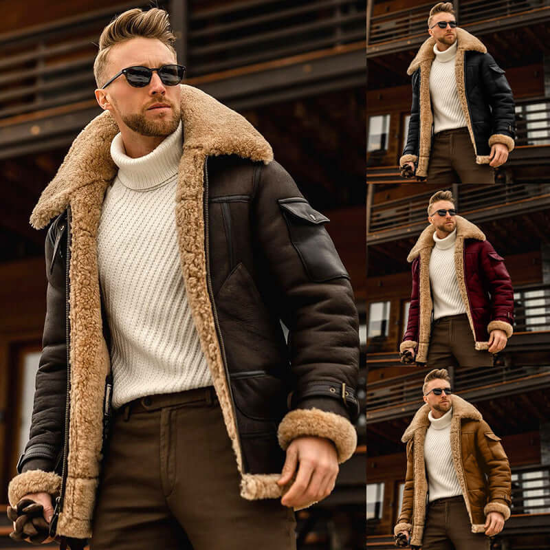 Winter Jacket Mens Military Fleece Warm Jackets Male Fur Collar Coats Army Tactical Jacket - Mrgoluckynow Winter Jacket Mens Military Fleece Warm Jackets Male Fur Collar Coats Army Tactical Jacket0Mrgoluckynow CJZP133436905EV