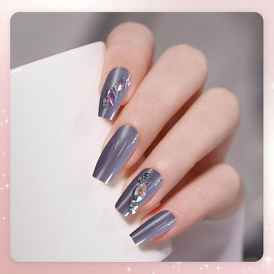 Diamond - set Nails Brownish - gray - Mrgoluckynow Diamond - set Nails Brownish - gray0Mrgoluckynow CJZJ222152701AZ