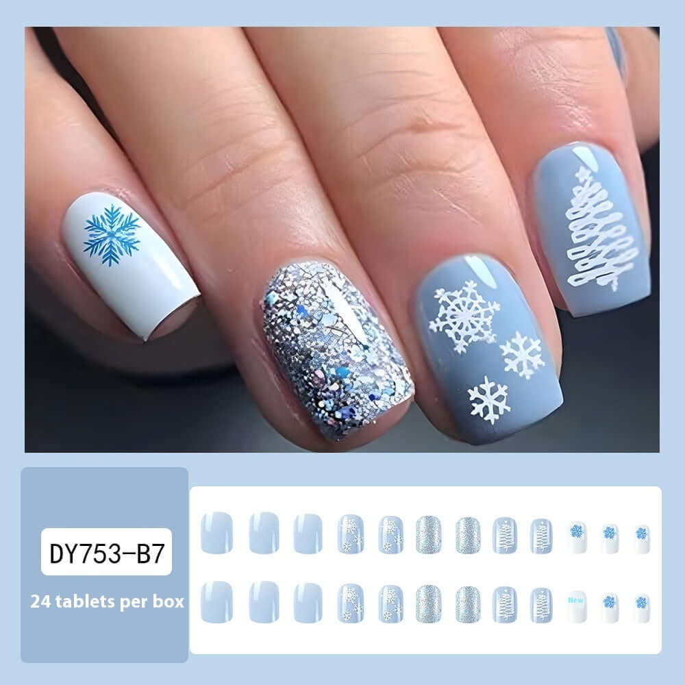 Christmas Wear Fake Nails Nail Sticker - Mrgoluckynow Christmas Wear Fake Nails Nail Sticker0Mrgoluckynow CJYD224698705EV