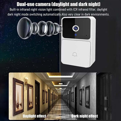 WIFI Video Doorbell Camera Wireless Night Vision Smart Home Security HD Door Bell Two Way Intercom Voice Change For Home - Mrgoluckynow WIFI Video Doorbell Camera Wireless Night Vision Smart Home Security HD Door Bell Two Way Intercom Voice Change For Home4Mrgoluckynow CJMD217501901AZ