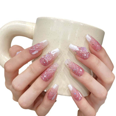 Wearable Blooming Fake Nails Women - Mrgoluckynow Wearable Blooming Fake Nails Women0Mrgoluckynow CJYD202596301AZ