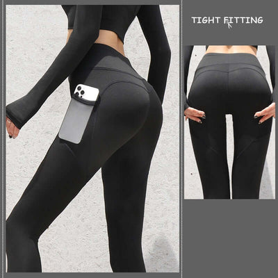 Gym Sport Seamless Leggings With Pockets Push Up High Waist Pants Women Fitness Running Yoga Pants Gym Sport Seamless Leggings - Mrgoluckynow Gym Sport Seamless Leggings With Pockets Push Up High Waist Pants Women Fitness Running Yoga Pants Gym Sport Seamless Leggings0Mrgoluckynow CJDD1672480 - Star Flare Black - L