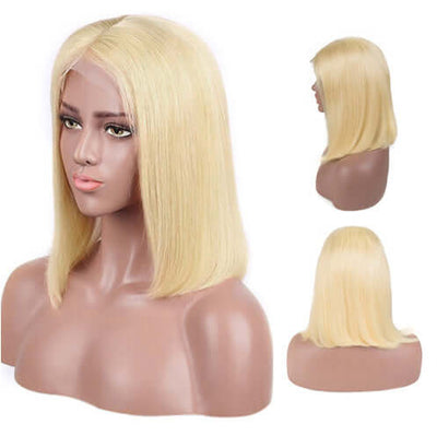 613 Blonde Bob Wig Short Straight Human Hair Wigs For Women - Mrgoluckynow 613 Blonde Bob Wig Short Straight Human Hair Wigs For Women0Mrgoluckynow CJCO162581107GT