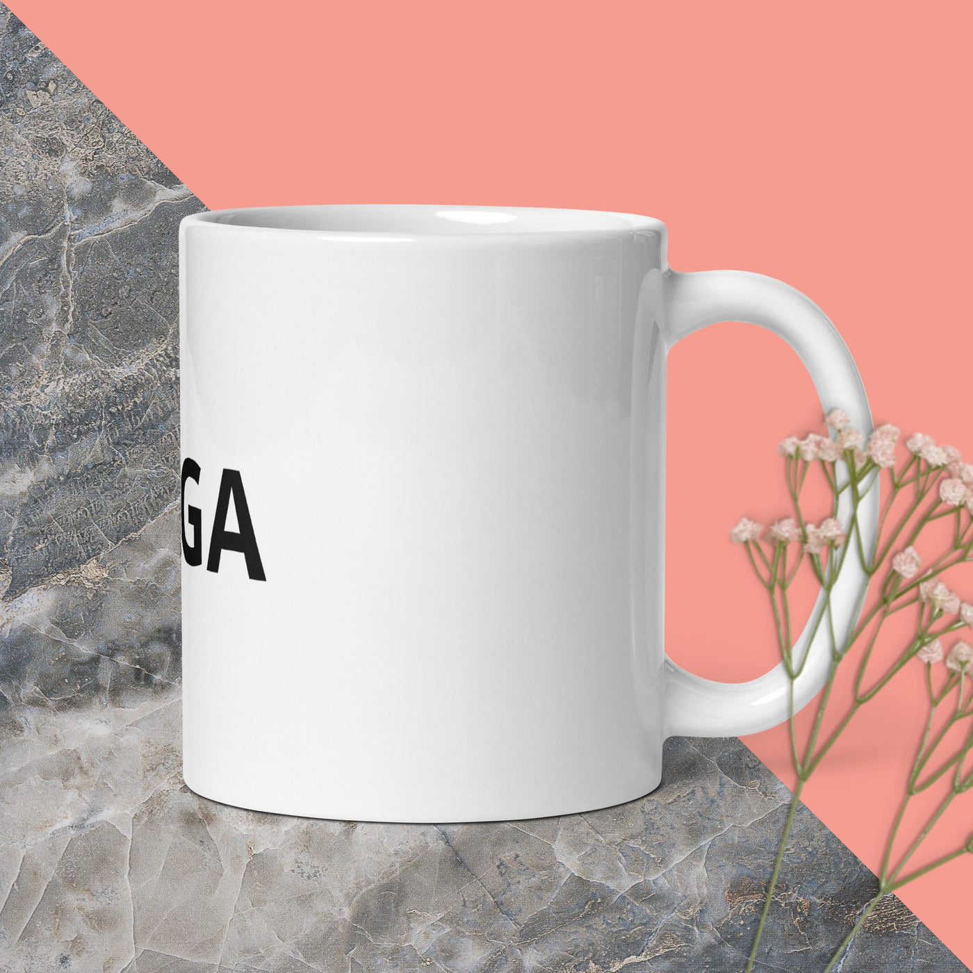 White glossy mug - Mrgoluckynow White glossy mugMrgoluckynow 4099032_1320